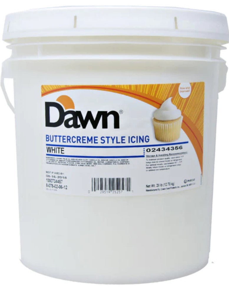 Dawn Foods ® - Buttercreme Style Icing - BakersBodega – Baking & Cake Decorating Supplies SupeStore