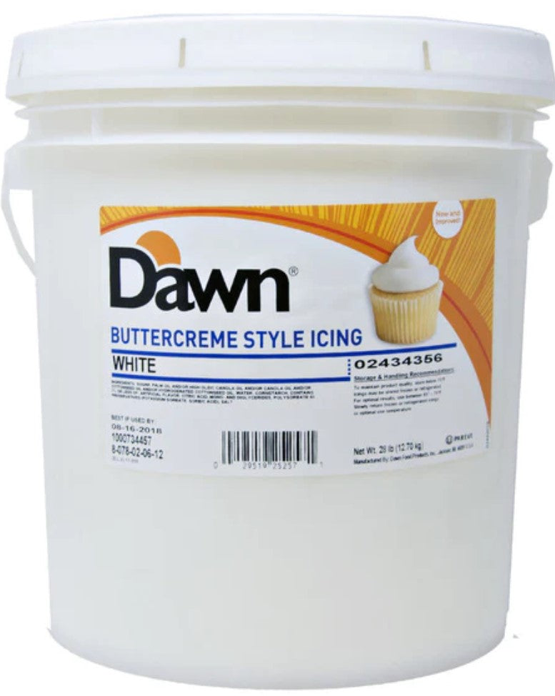 Buttercreme Style Icing, White and Chocolate by Dawn Foods
