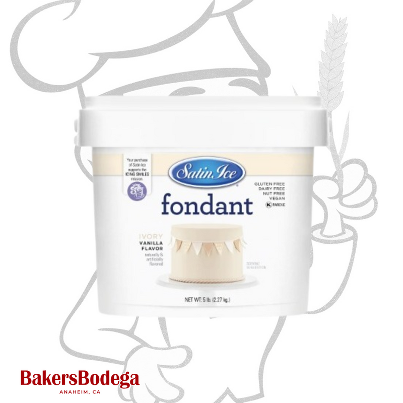 Satin Ice® Fondant 5 LB - BakersBodega – Baking & Cake Decorating Supplies SupeStore