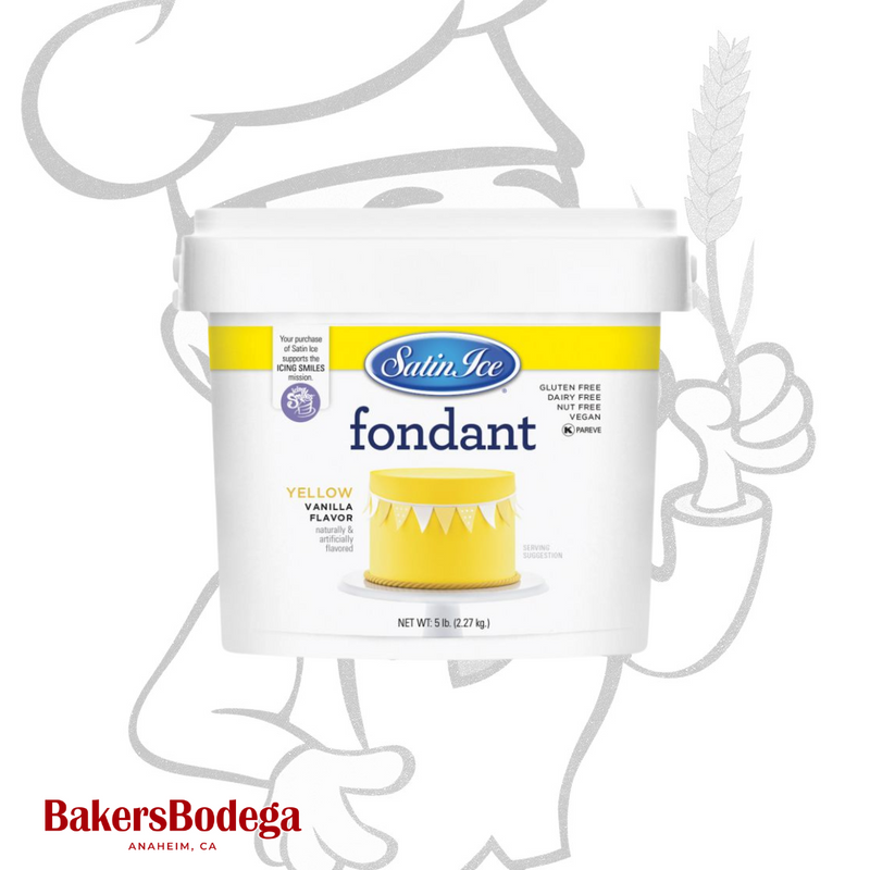 Satin Ice® Fondant 5 LB - BakersBodega – Baking & Cake Decorating Supplies SupeStore