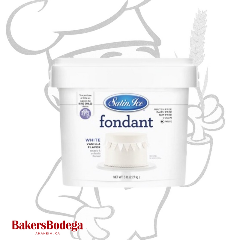 Satin Ice® Fondant 5 LB - BakersBodega – Baking & Cake Decorating Supplies SupeStore